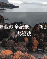 多维数据泄露全纪录——新91视频爆火秘诀