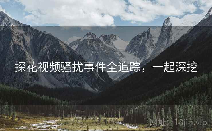 探花视频骚扰事件全追踪，一起深挖