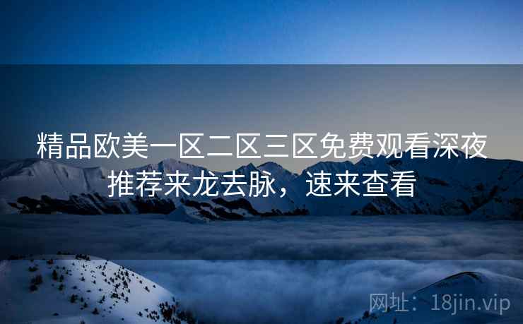 精品欧美一区二区三区免费观看深夜推荐来龙去脉，速来查看